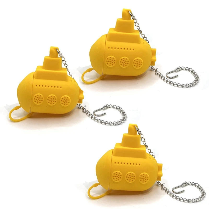 Ситечко для чая в форме подводной лодки силиконовый фильтр чайных пакетиков