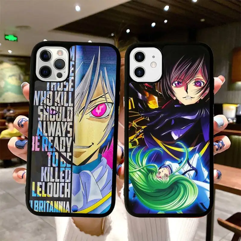 

Lelouch Lamperouge Code Geass Phone Case Silicone PC+TPU Case For iPhone 14 11 12 13 Pro Max 8 7 6 Plus X XR Hard Fundas