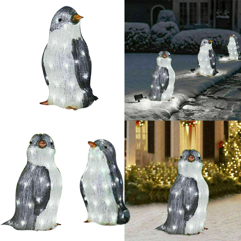 3 шт., Новогодняя светодиодная фигурка пингвина