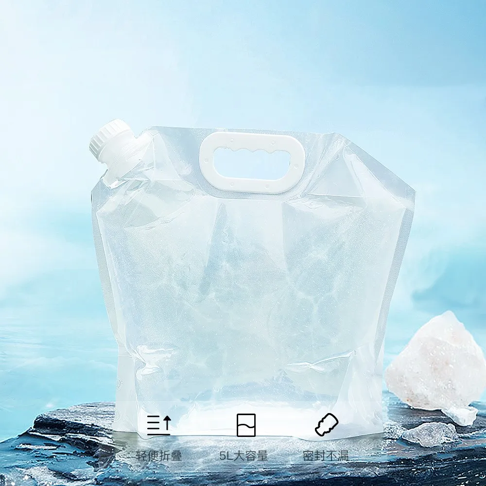 

Youpin Outdoor Large-capacity Portable Folding Water Storage Bag travel camping sports Sealed water bag 5L