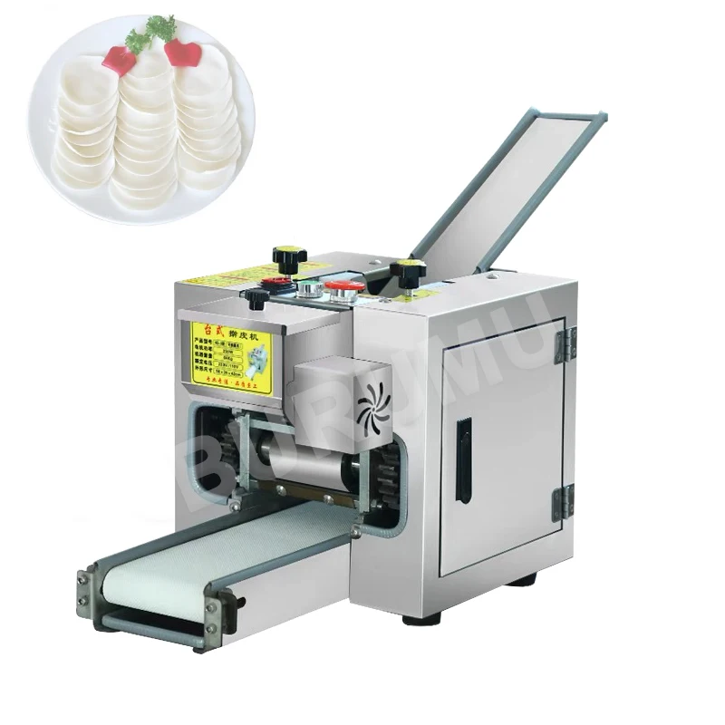 

220/110v Small Automatic Dumpling Gyoza Dough Wrapper Machine Empanada Skin Making Machine