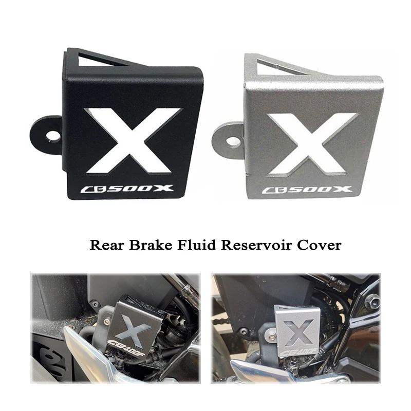 

For Honda CB500X CB400X CB400F CB500F CBR500R 2019-2022 2021 Rear Brake Pump Fluid Tank Oil Cup Reservoir Guard Cover Protector