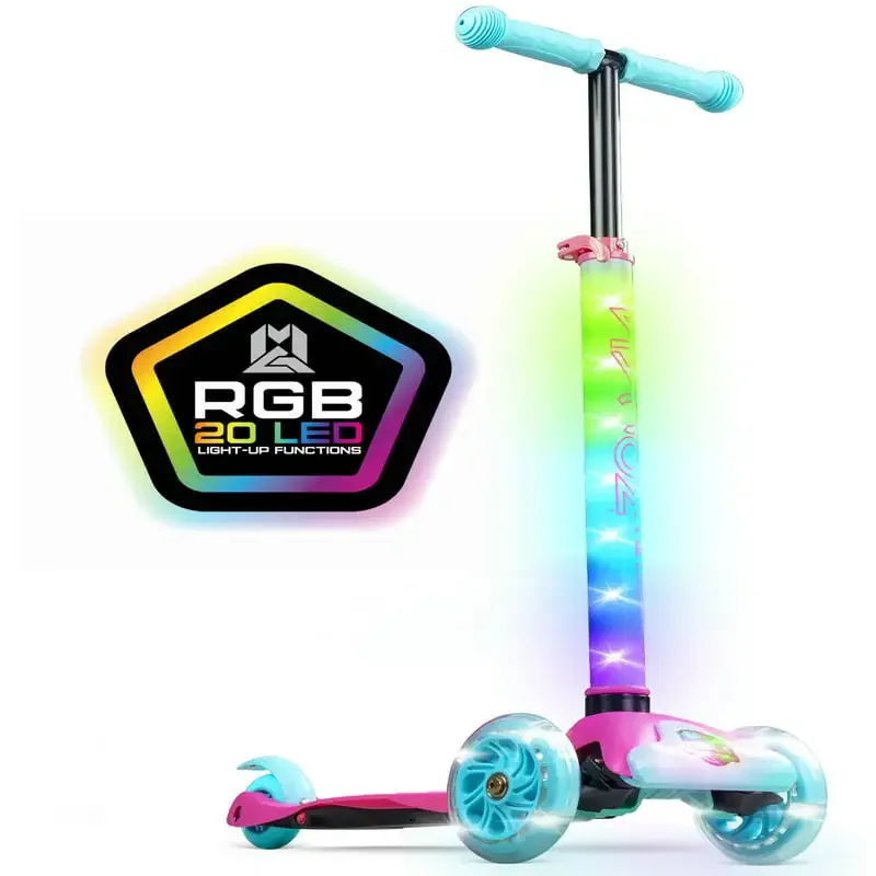 

Zipper 3 Wheeled Lumen LED Light-up Scooter - Adjustable Height 3 Years Plus