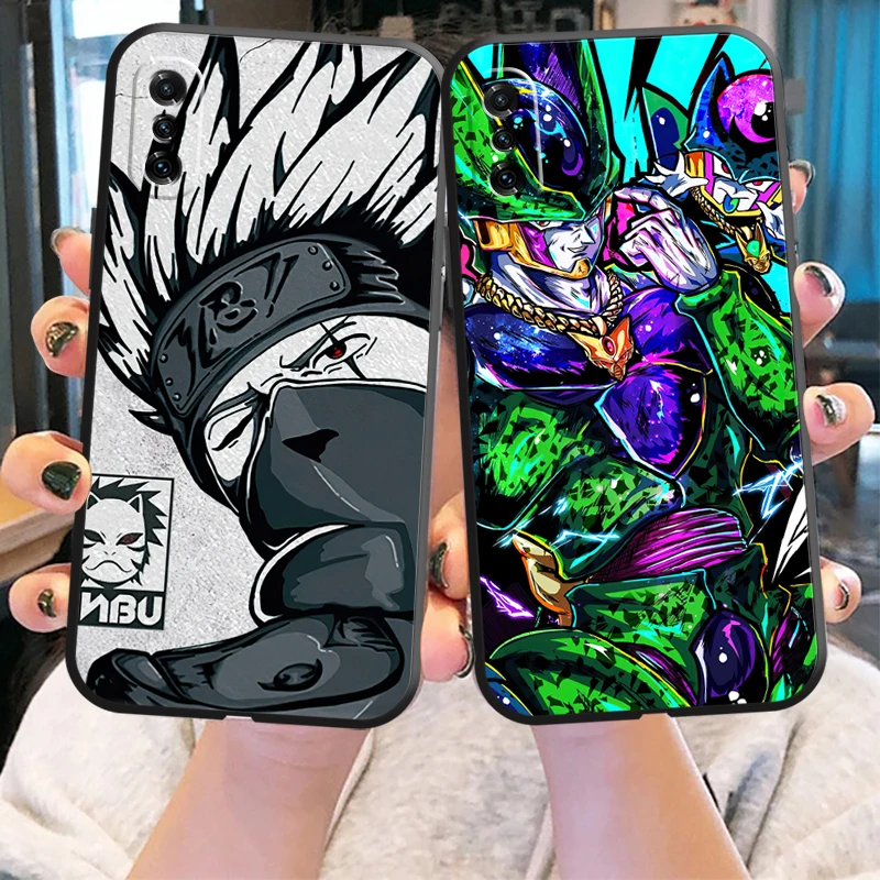 

Japan Anime NARUTO Phone Case For Xiaomi Note 10 Pro Lite 10S 10 Pro Lite 11 Pro Lite Ultra Back ShockProof Black Coque Carcasa