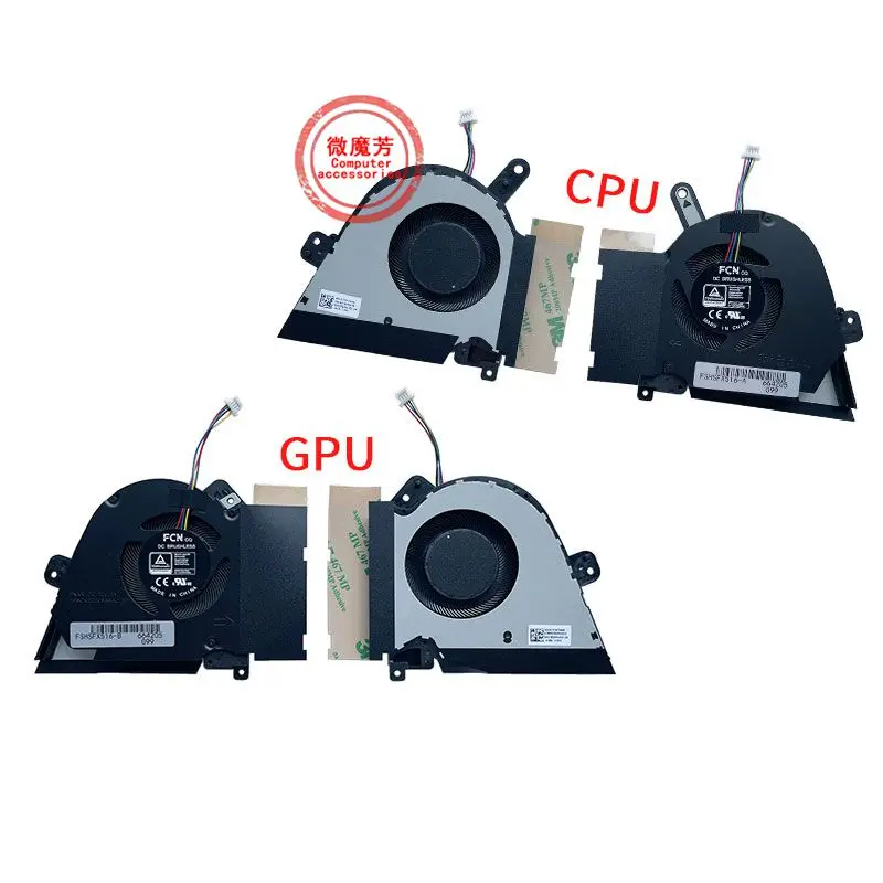 Новый вентилятор для процессора GPU для ASUS TUF Dash F15 FX516 FX516P FX516PE FX516PR FX516PC FX516PM Air RTX3070, охлаждающий вентилятор 13NR0760P01011 13NR07