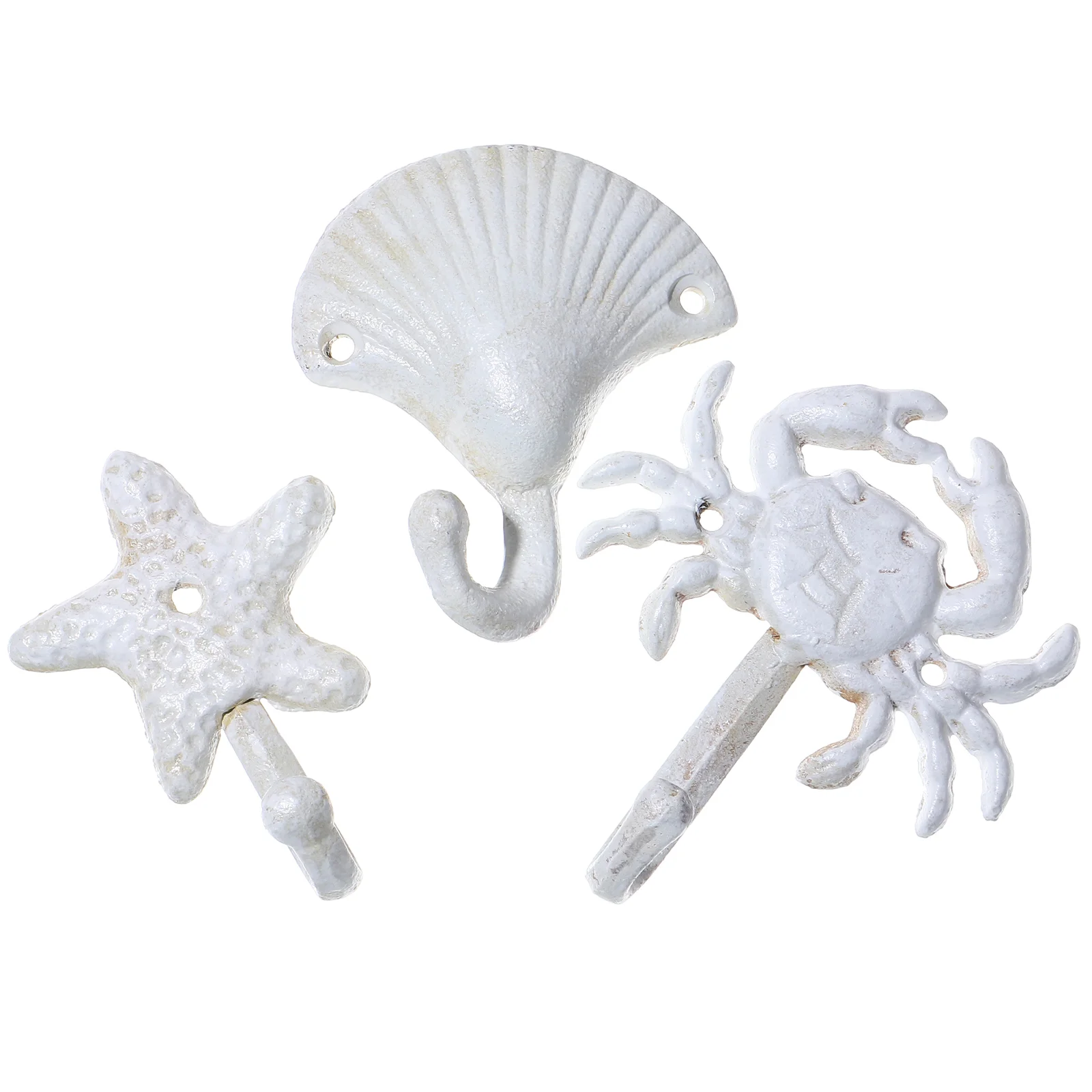 

Towel Sea Star Wall Hook Coat Hooks Rustic Hanger Retro Decoration Mounted Key Holder