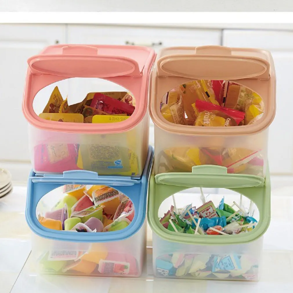 

Кухонный ящик для хранения риса, зерновых, зерновых, распределитель, органайзер для еды, герметичный контейнер, банка, кухонные инструменты