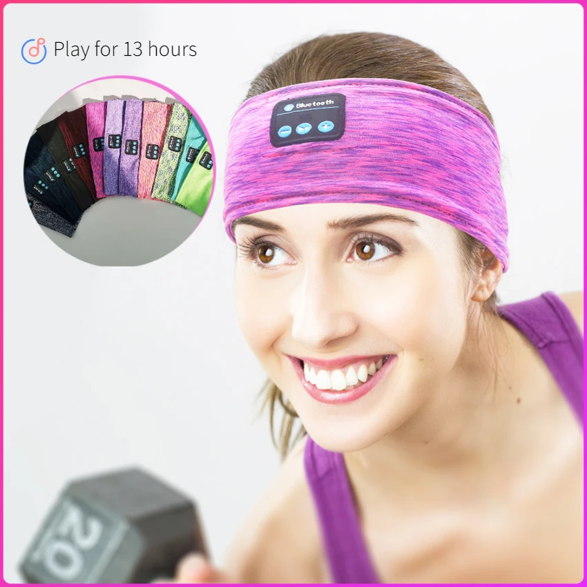 

2023 Hot Bluetooth Sleeping Headphones Sport Music Player Headband Thin Soft Elastic Comfortable Wireless Music Headset Eye Mask