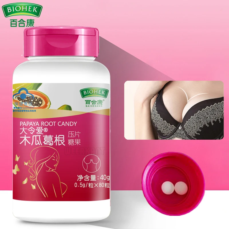 

Pueraria Extract Mirifica Papaya Breast Enhancement Tablets Pills Support Breasts Health Lift Firm Healthy Supplement