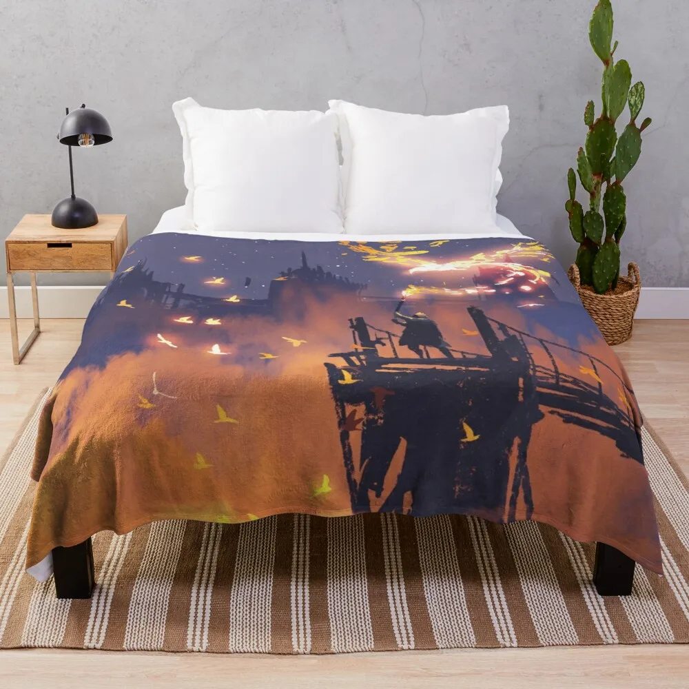 

Волшебник вызова легендарных животных Феникс Иан Фэнтези плед одеяло на заказ