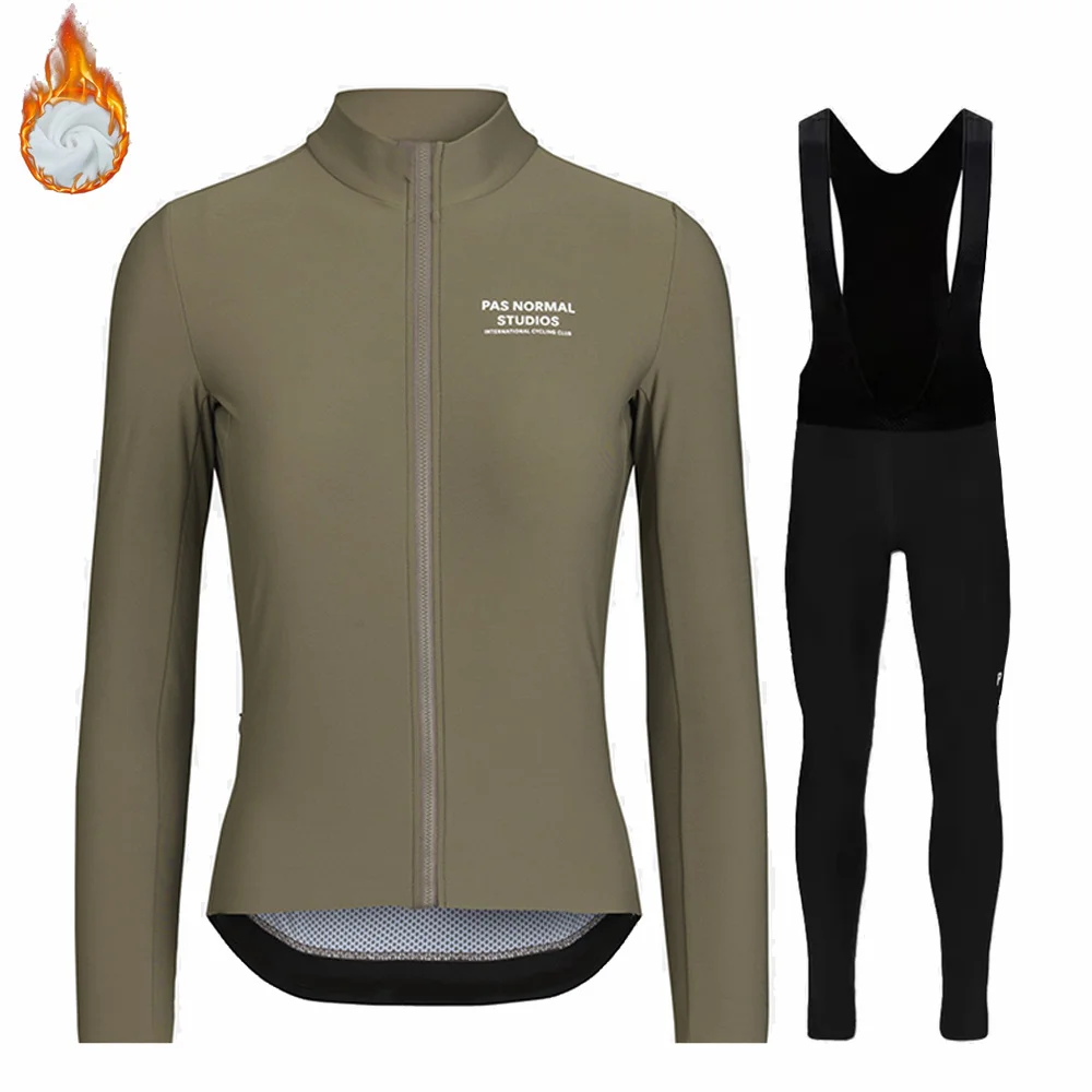 

PNS Profession Team Women Winter Thermal Tops Quality Fleece Plush Female Warm Cycling Sets Mountain Bike Wear Cycling Equipment
