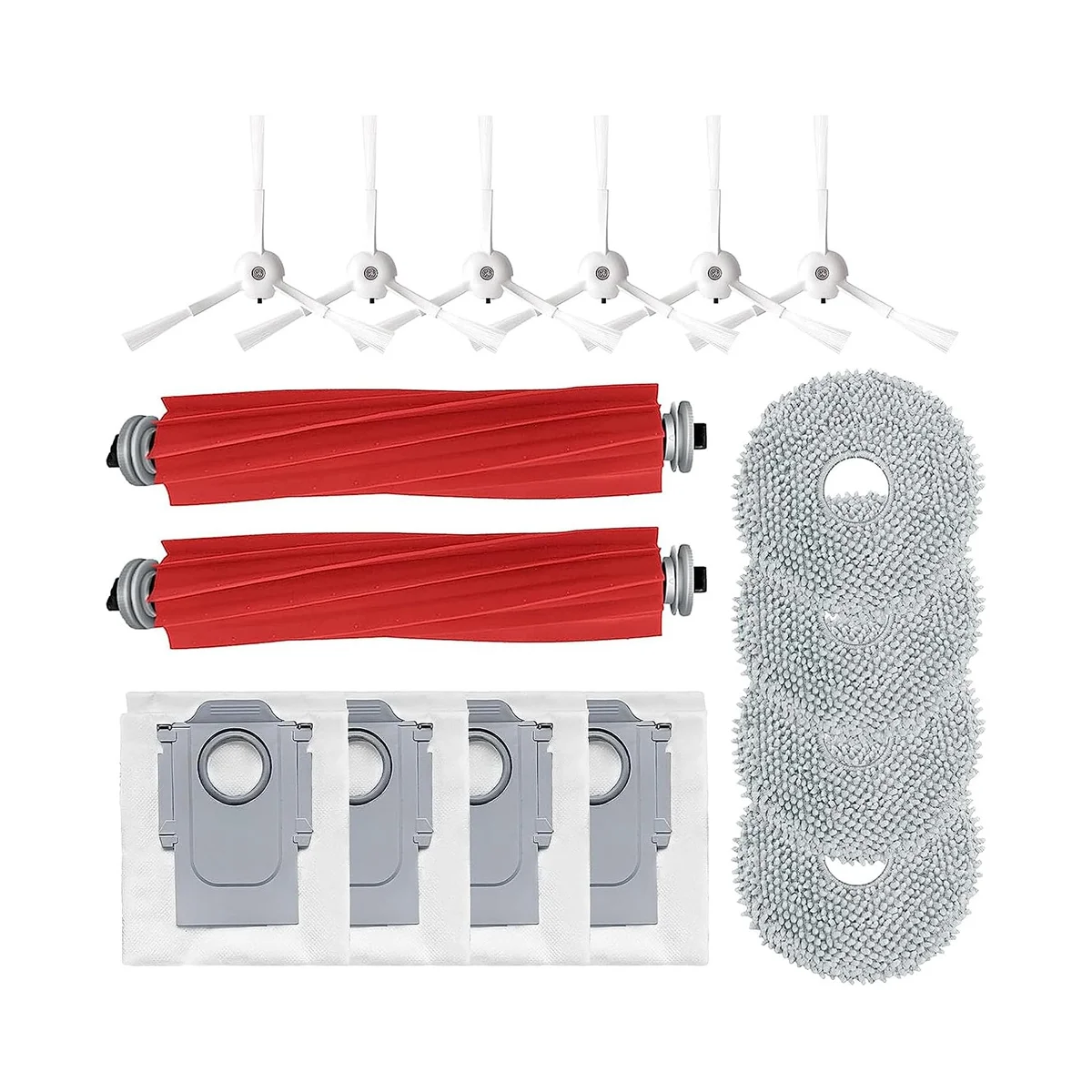 

Запасная часть для робота-пылесоса Q, основная щетка, боковая щетка, мешки для пыли, набор аксессуаров для швабры