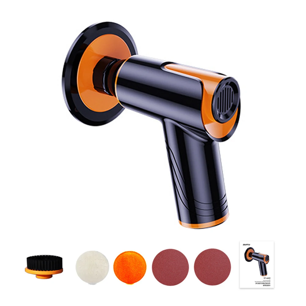 

100W 1800rpm Multifunctional Cordless Car Polishing Waxing Machine Handheld Household Two Speed Adjustable Car Polishing Machine