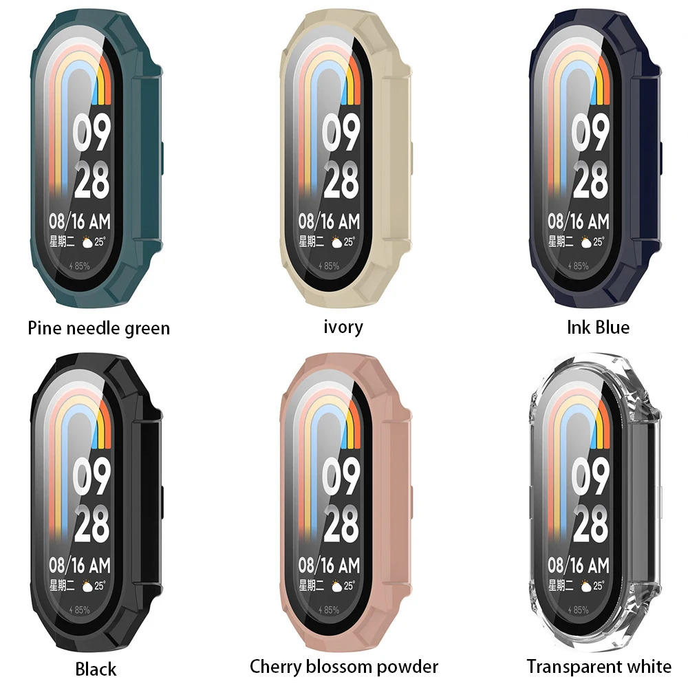 

Integrated Case Pc Tempered Film Protective Shell Shell Membrane Integration For Miui Band8 Case Film Tempered Film