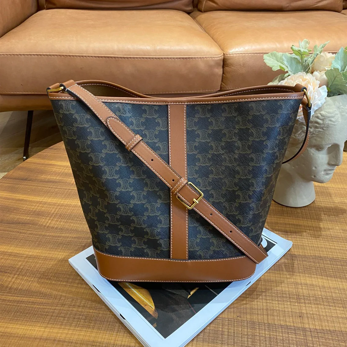 

Брендовая оригинальная Роскошная Высококачественная Новинка 2023, вместительная сумка-тоут с триумфальным супинатором, сумка через плечо