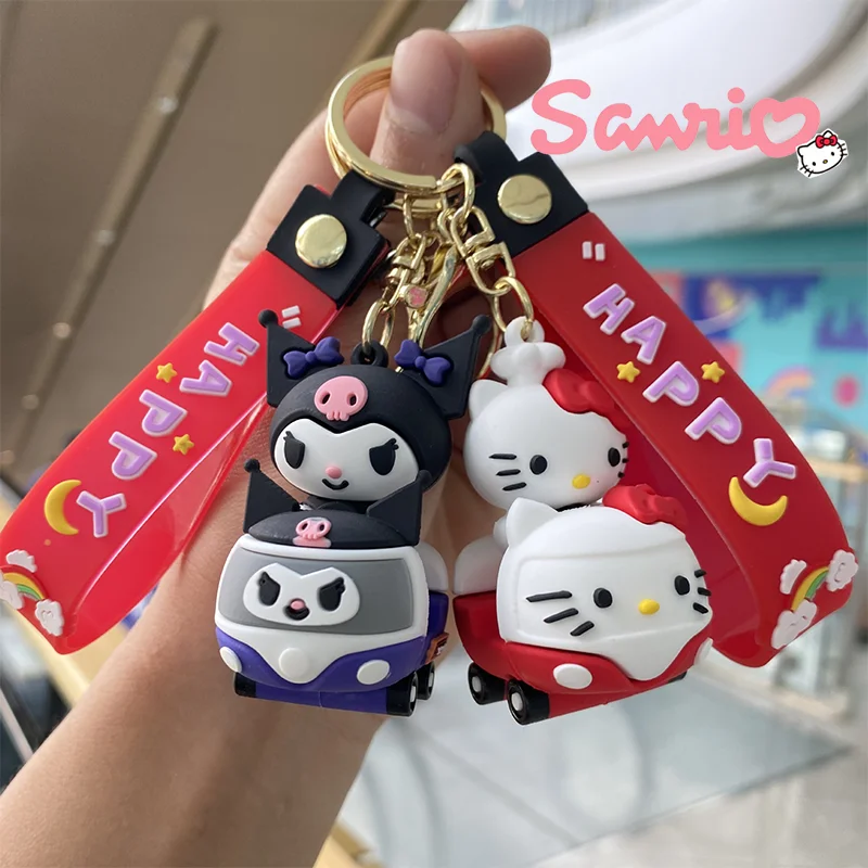 Sanrio мультфильм карта серия брелок Kawaii Kuromi Cinnamoroll ПВХ Модель игрушка