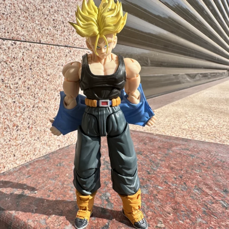 Фото Коллекционная фигурка Tonsen Arttoys 05B Future Trunks SHF Dragon Ball (переиздание) в наличии со сменными аксессуарами, аниме-модель №2