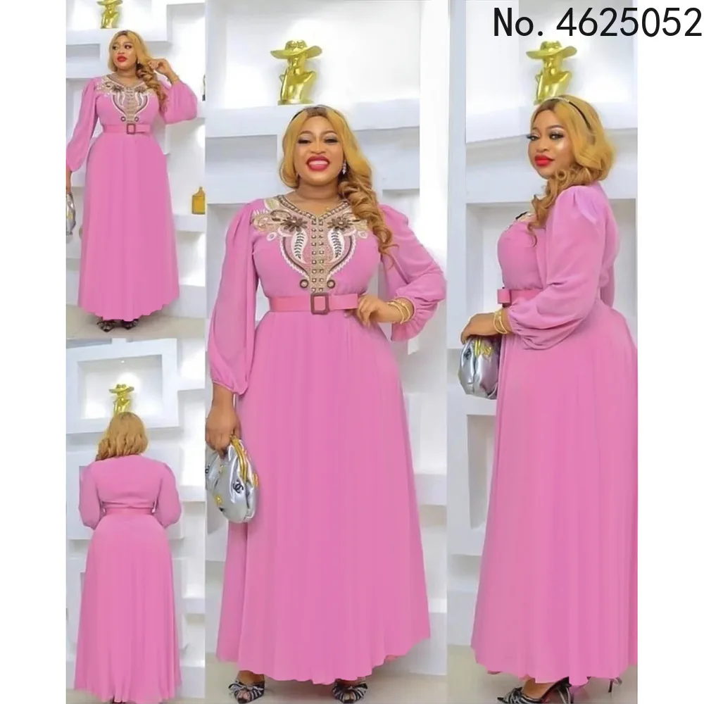 

Женское шифоновое платье с длинным рукавом, в турецком Дубае