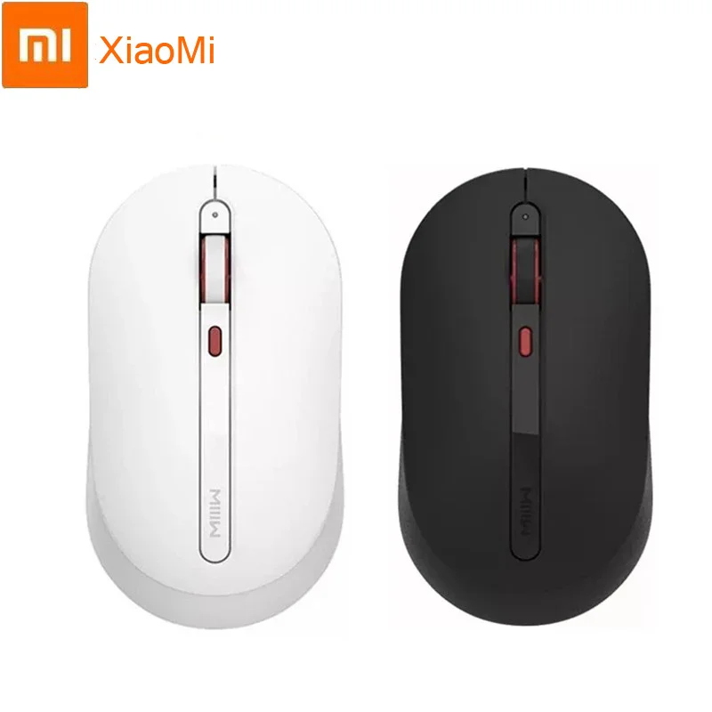 Xiaomi Mijia Wireless Receiver Silent Mouse Mute800/1200/1600DPI Multi-speed DPI Mute Button 2.4GHz for Windows 10 MacOS 10.10