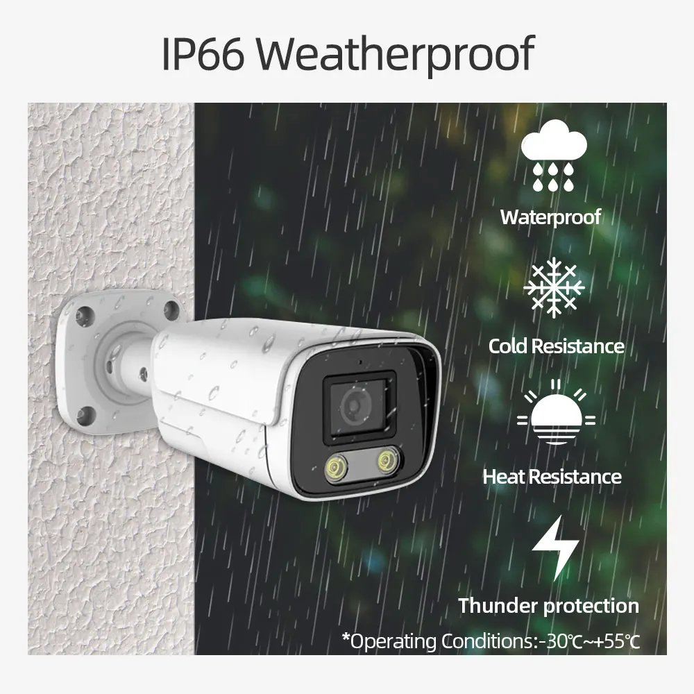 Скидка Комплект наружного видеорегистратора 4K, 8 каналов, 8 Мп, POE, сетевой видеорегистратор, 8 каналов, 4K, камера видеонаблюдения системы безопаснос...