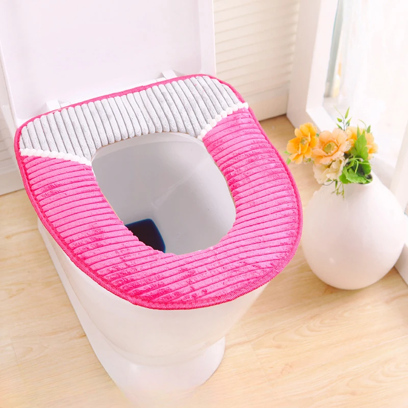 Чехол на сиденье унитаза всесезонный универсальный приятный для кожи аксессуары