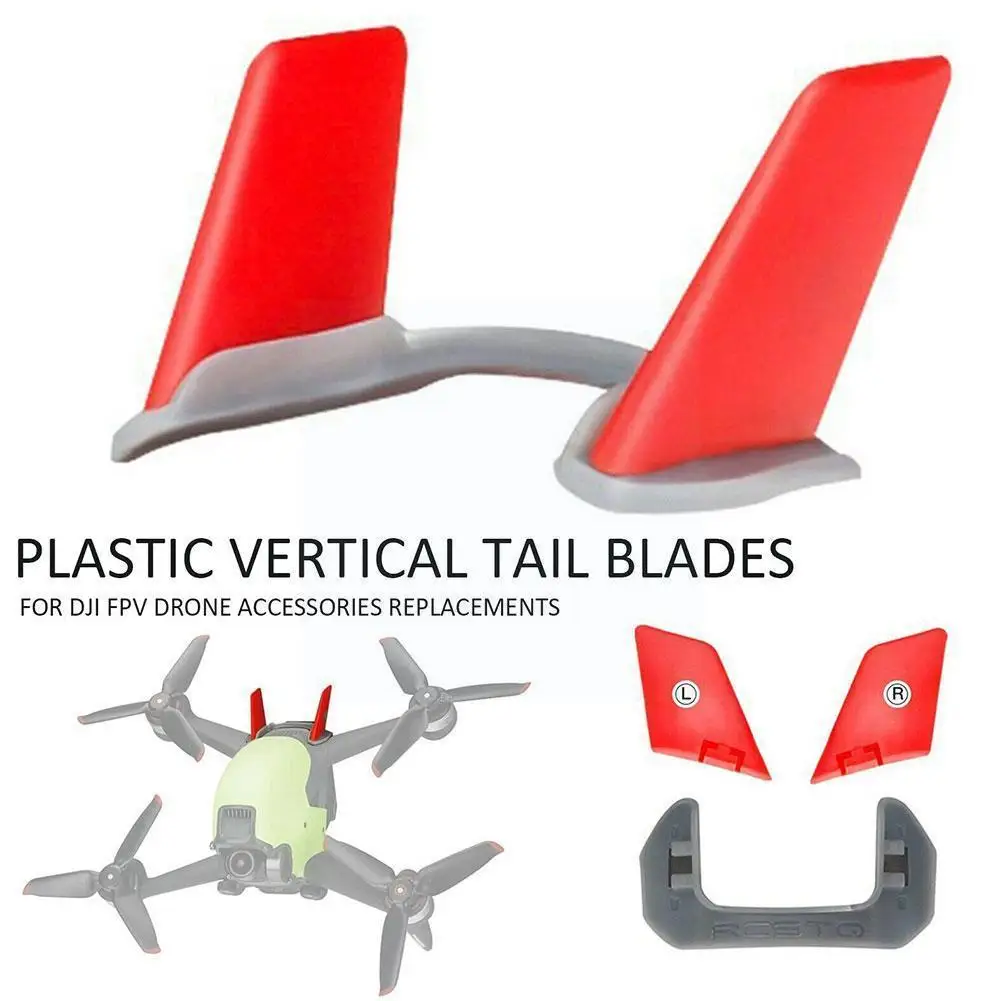

For DJI FPV Combo Cute Vertical Tail Aircraft Through 3D Printing Personalized Spoiler For DJI FPV Drone Professional Acces S6J3