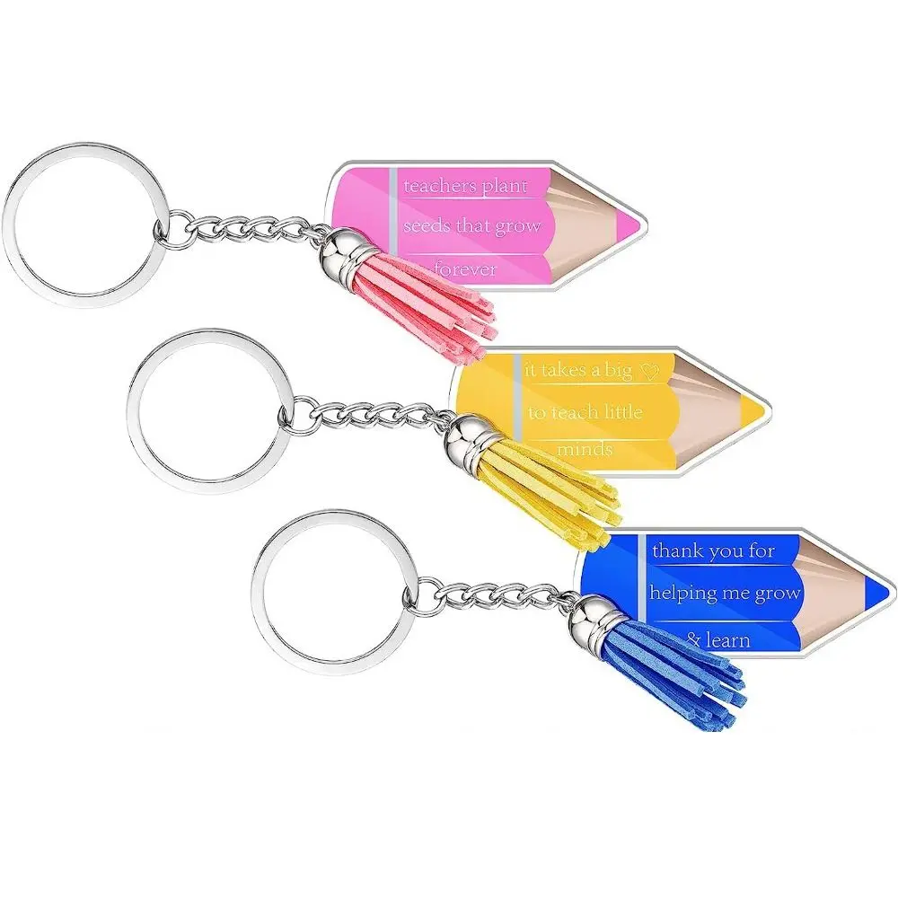 

12Pcs New ID Card Badge Holder Pencil Durable High Quality Lanyard Rotatable Buckle Key Ring Key Chains
