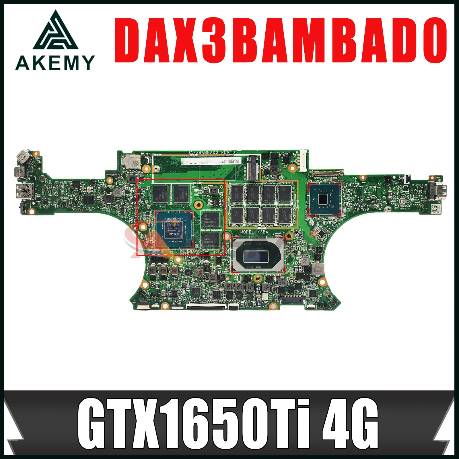 

L95648-601 L95648-001 M04100-601 DAX3BAMBAD0 For HP Spectre X360 15-EB Motherboard i7-10750H 8G/16G RAM GTX1650Ti 4G