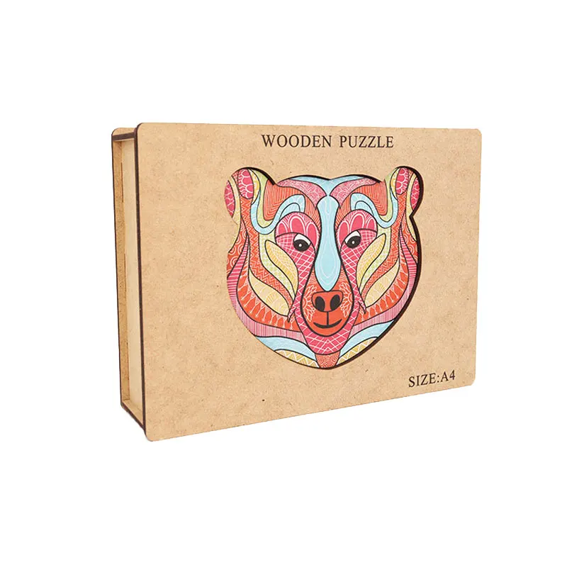 

3D Craft kit Wooden DIY Encanto Animal Puzzle Jigsaw Board Set For Baby Toys Adults Kids Gifts Educational Games Toys Puzzle