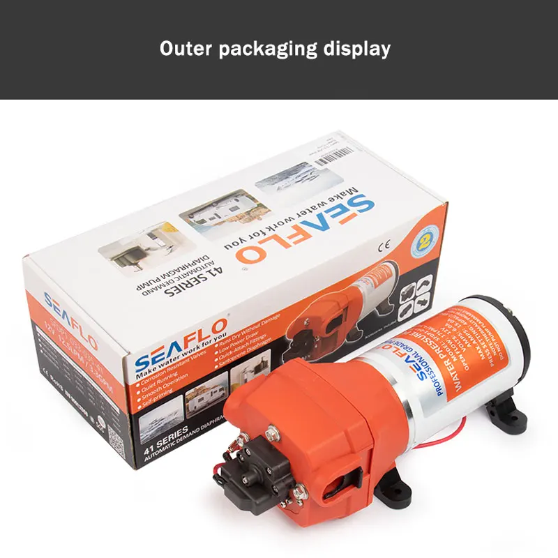 SEAFLO 12V24V DC 4 Cavity Diaphragm Pump Self-Priming Suitable For RV Yacht Family Industrial Boat on. -> Сифло 12V24V постоянного тока 4-х полостная диафрагменная насосная станция самовсасывающаяся подходит для RV, яхт, семейных промышленных судов.