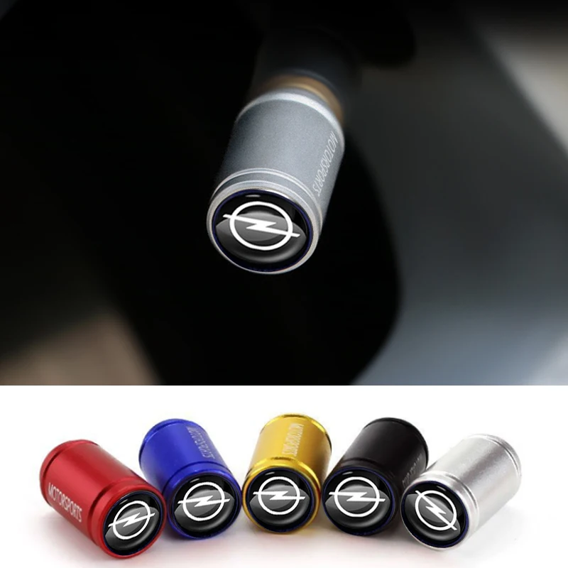 

4PCS Car Refit Tyre Metal Dust Cap Wheel Tire Valve Auto Accessories for Vauhxall Opel Astra Corsa Insignia Vectra Zafira Signum