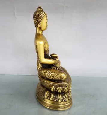 Бронзовый Лотос Сакьямуни украшения Будды в китайском стиле Nafu домашние