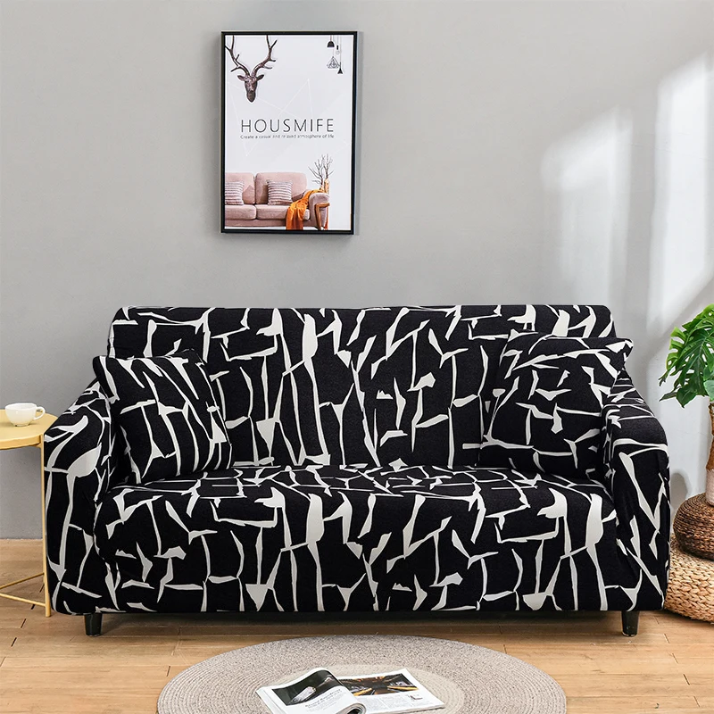 

Elastic Sofa Covers for Living Roon Couch Chair Cover Sectional Corner Chaise Longue L-shape Slipcover 1/2/3/4 Seater