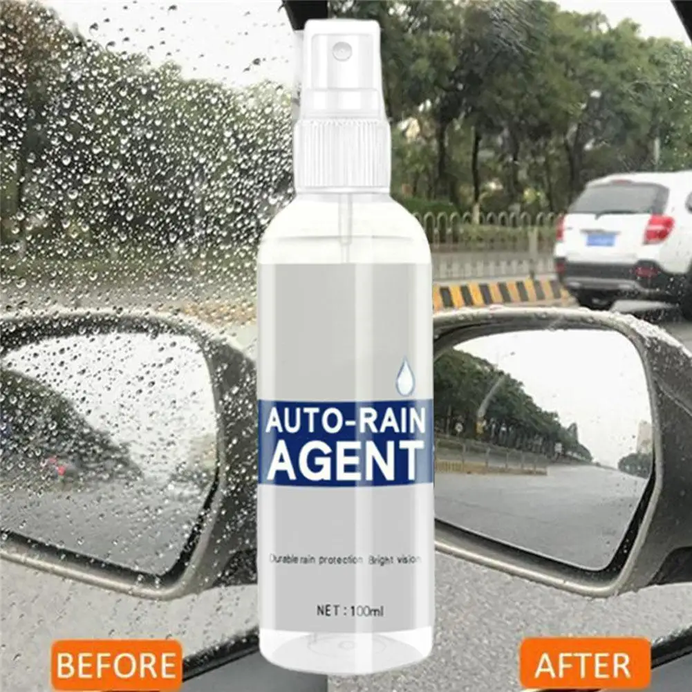 

Car Glass Waterproof Coating Agent Anti-rain 100ml Auto Rainproof Agent Spray Anti Spray Remover For Window Details Mirrors K6e0