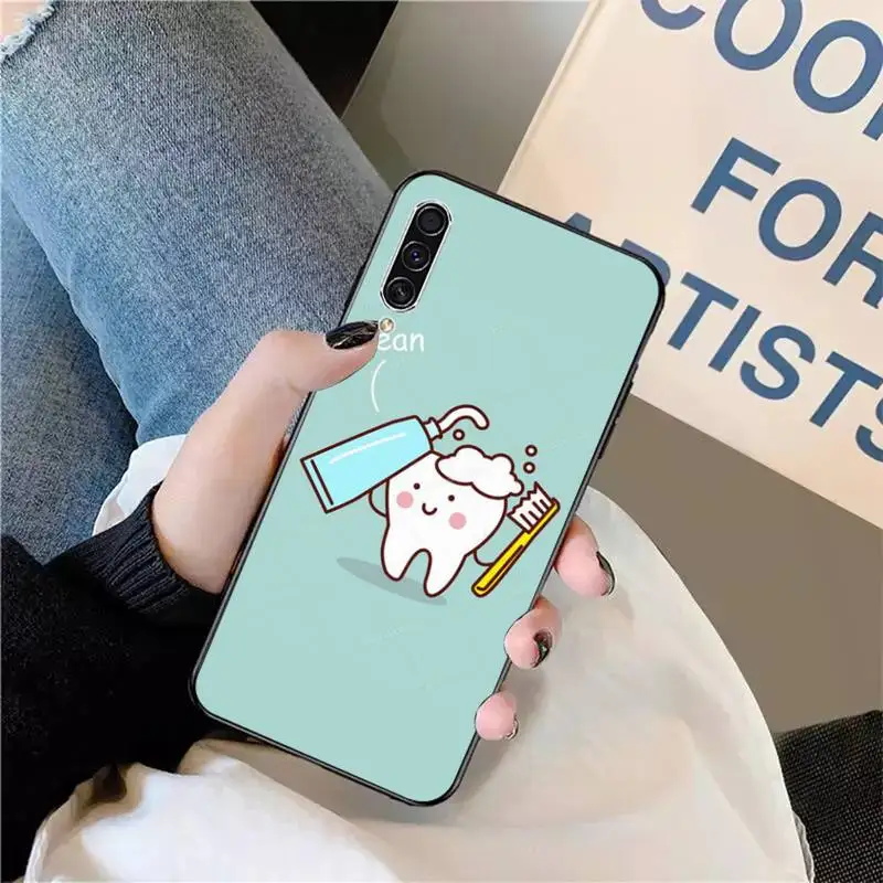 Чехол стоматологический зубчатый для телефона Samsung galaxy A S note 23 53 22 20 52 21 13 51 71 32 12 10 fe