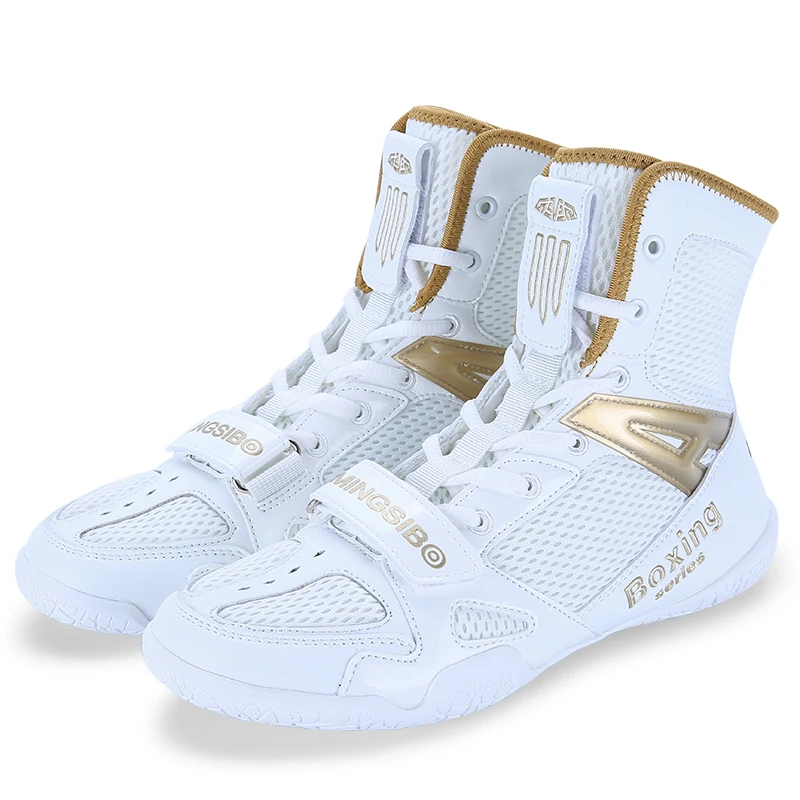 The Latest Wrestling Shoes Men's and Women's Professional Boxing Shoes Youth Fitness High Top Wrestling Shoes Size 35-47