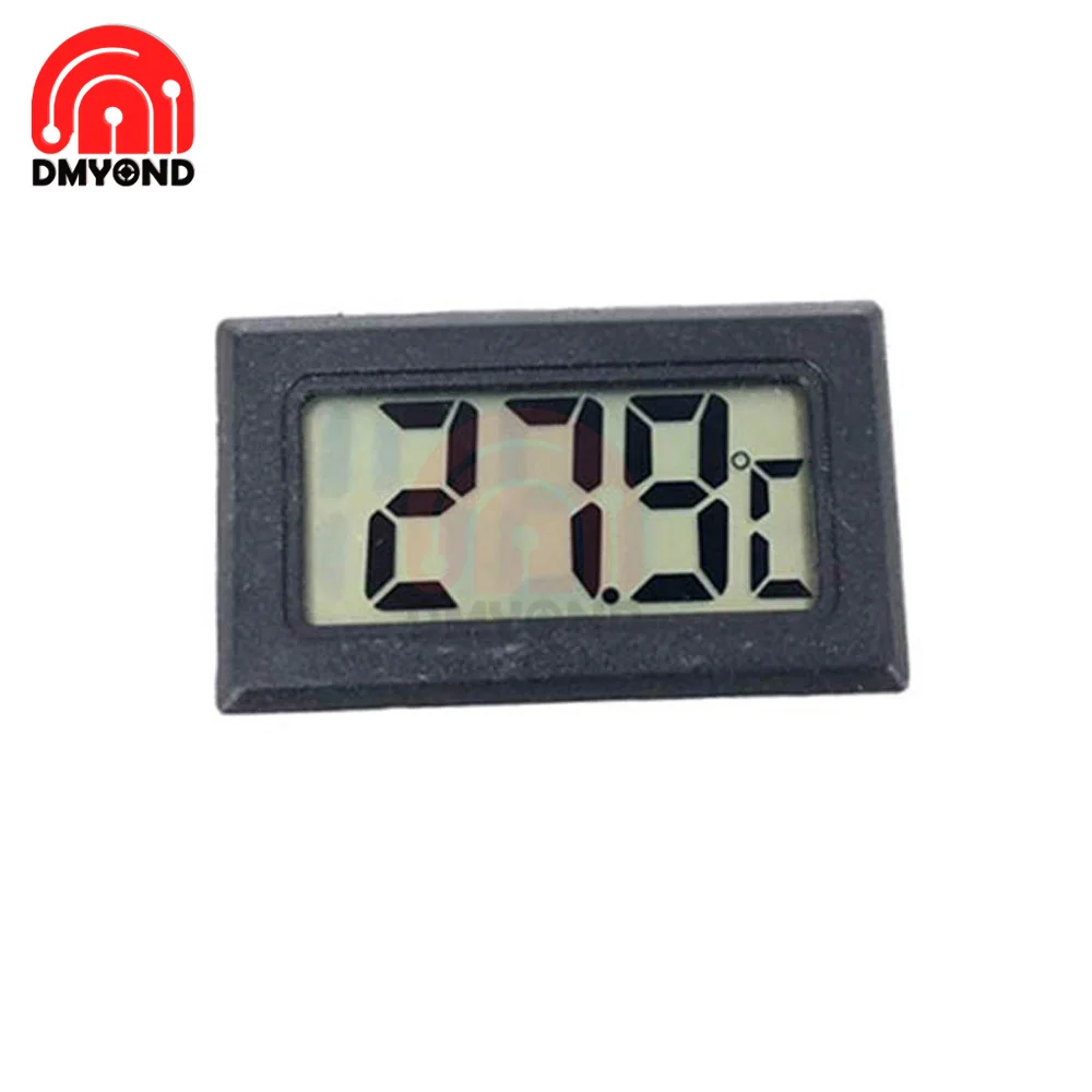 

Цифровой термометр с ЖК-дисплеем, внутренний удобный измеритель температуры со встроенным щупом