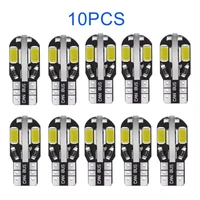 10pcs w5w t10 led bulbs canbus 5730 8smd 12v 6000k led auto signal light car interior reading lights parking lamp wholesale