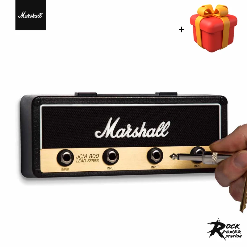 

Marshall Spoon Speaker Keychain Storage Base JCM800 Box Head Key Guitar Storage Keychain Holder Creative life Jack Rack Hanging