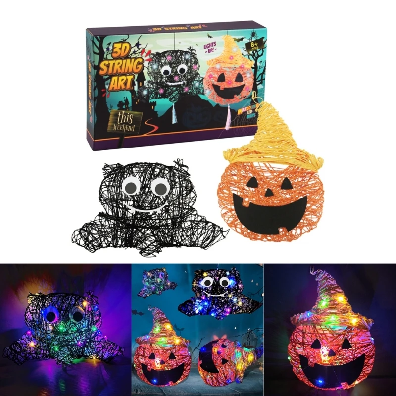 

HUYU DIY JackoLantern String Art Kits Festival Hanging Lantern Party Supplies Decors