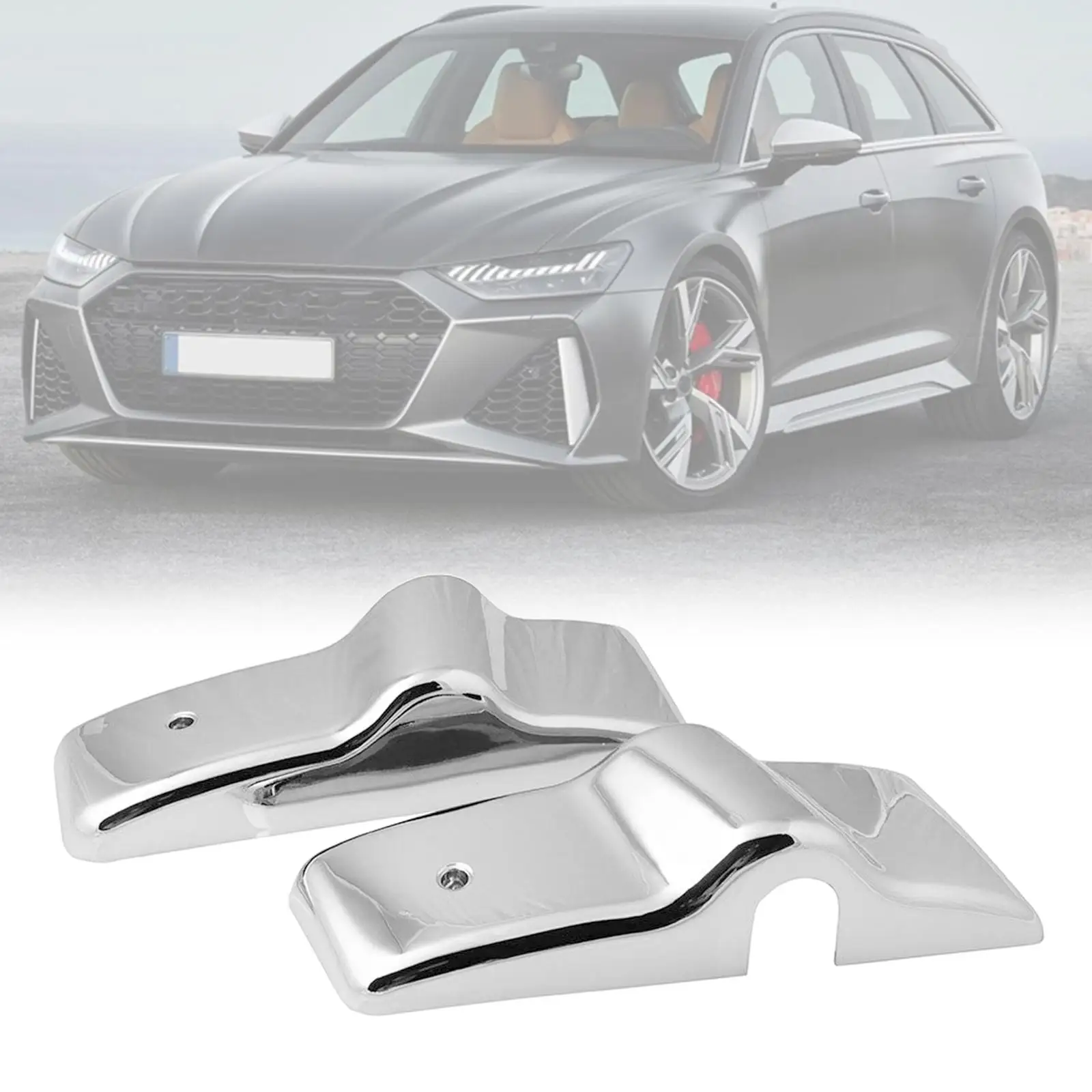 

Mirror Cover Brackets, Chrome, for , Replacement Parts 1 Pair ACC