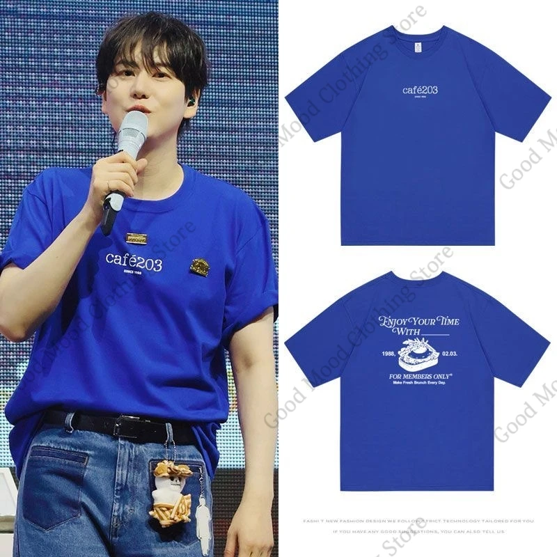 Фото Футболка Super Junior с принтом Cho Kyu Hyun, унисекс, летняя, из высококачественного хлопка, с коротким рукавом, K-pop №1