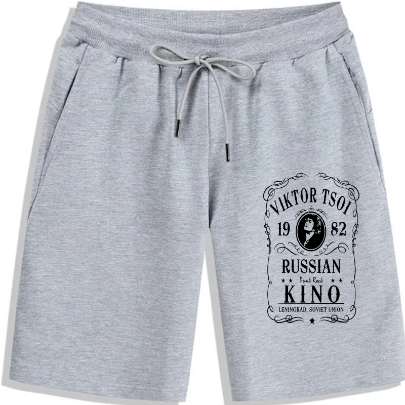 

Russian Kino Band Shorts Men summer Russia Rock Shorts Vintage Viktor Tsoi Shorts Printed Merch Summer shorts for men