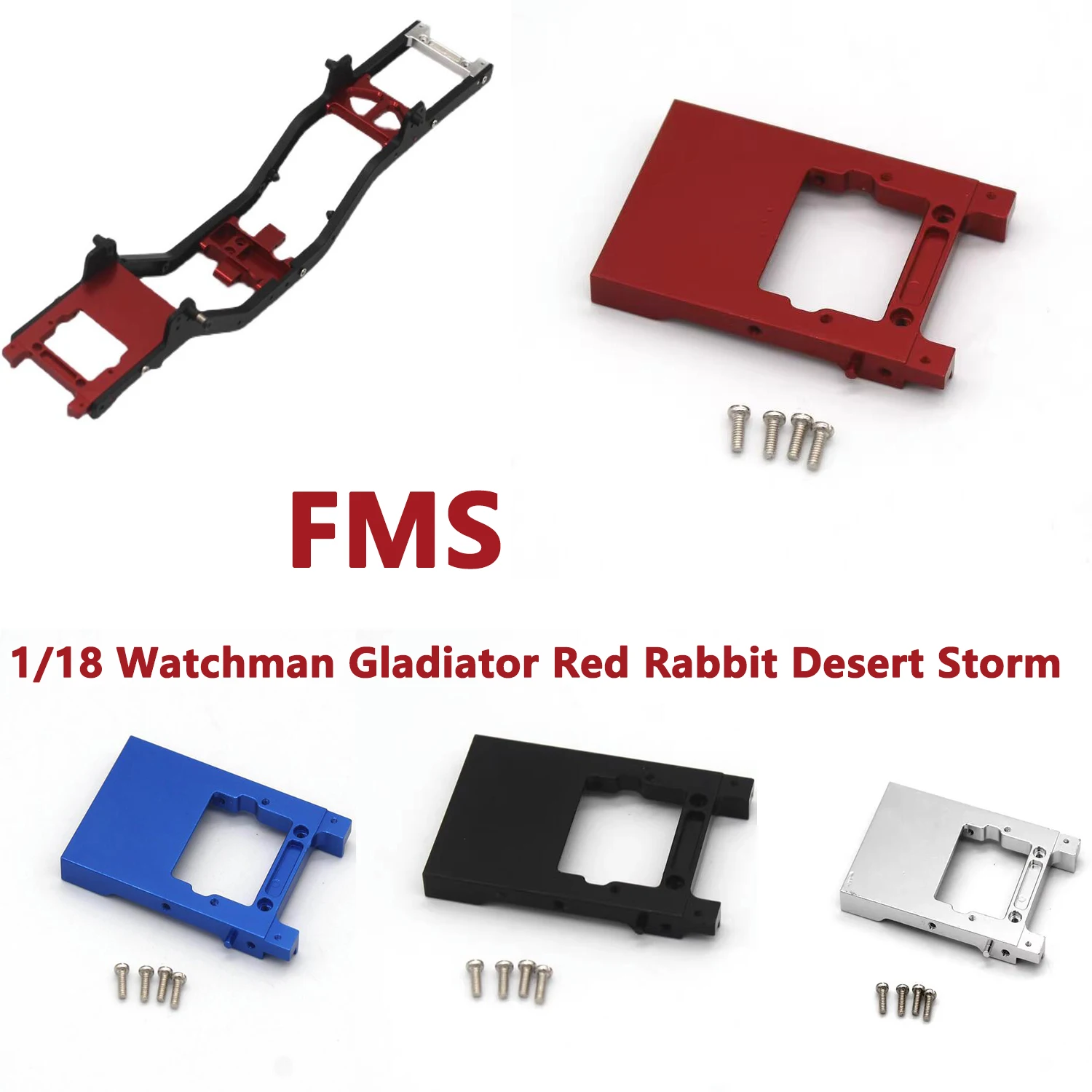 

FMS 1/18 Watchman Gladiator Red Rabbit Desert Storm RC Remote Control Car Parts Metal Fittings For Steering Gear Bin