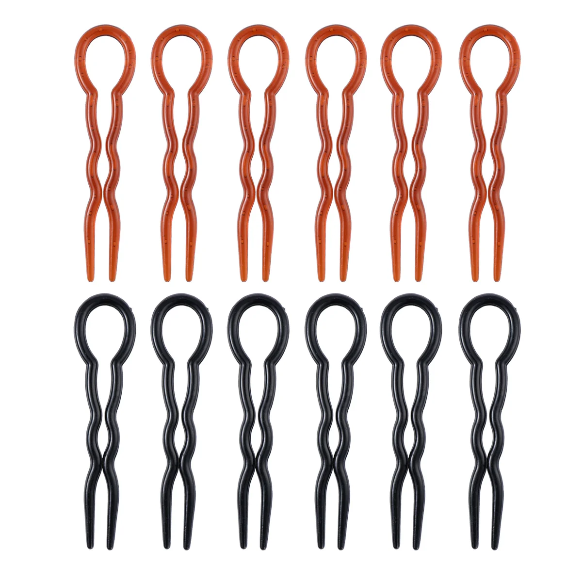 

U Shaped Hair, 12pcs Hair Braid Styling Clips French Style Hair Sticks for