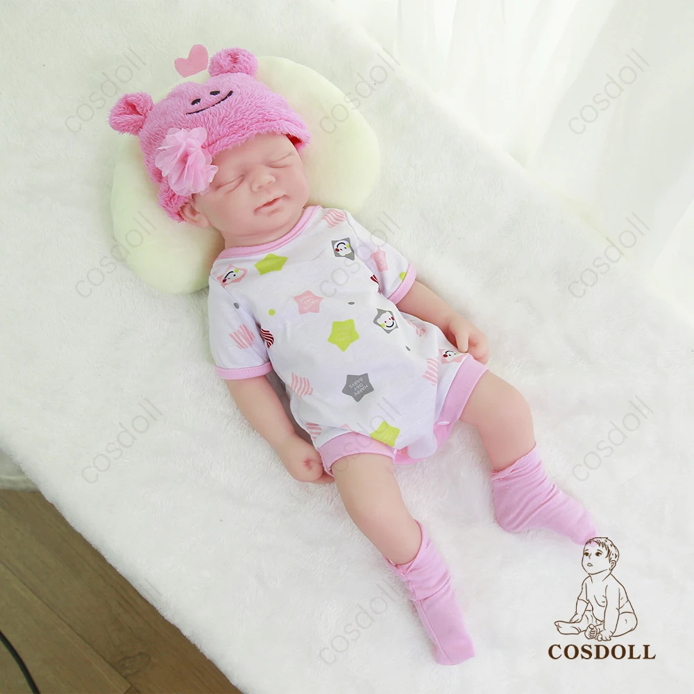 BeBe Reborn Baby doll Неокрашенный 46 см 2 25 кг малыш полный корпус силиконовые куклы