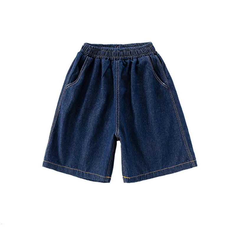 

Kids Boys Denim Shorts Summer Children Casual Loose Korean Jeans Teen Straight Short Pants Streetwear Clothes 5 7 8 9 11 13 14 Y