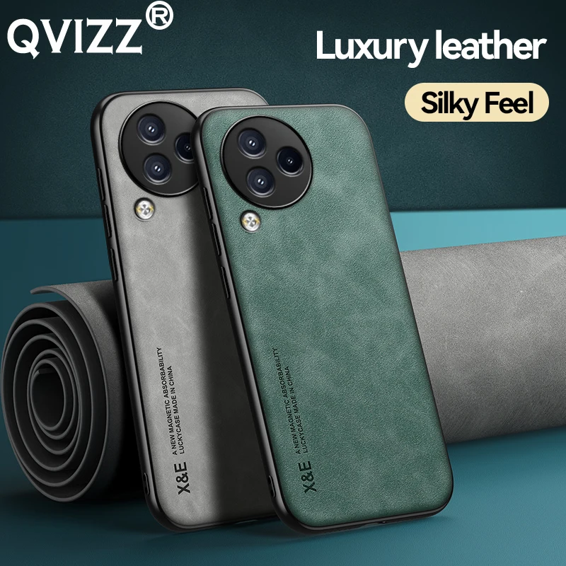 

Luxury Leather Case for Xiaomi Civi 3 Car Magnetic Holder Frosted Armor Shockproof Soft Edges Hard Back Phone Cover XiaomiCivi3