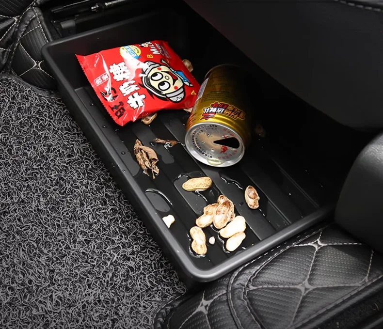 Для VW Atlas Teramont 2017-2021 автомобильный ящик для хранения под сиденьем фетровая ткань