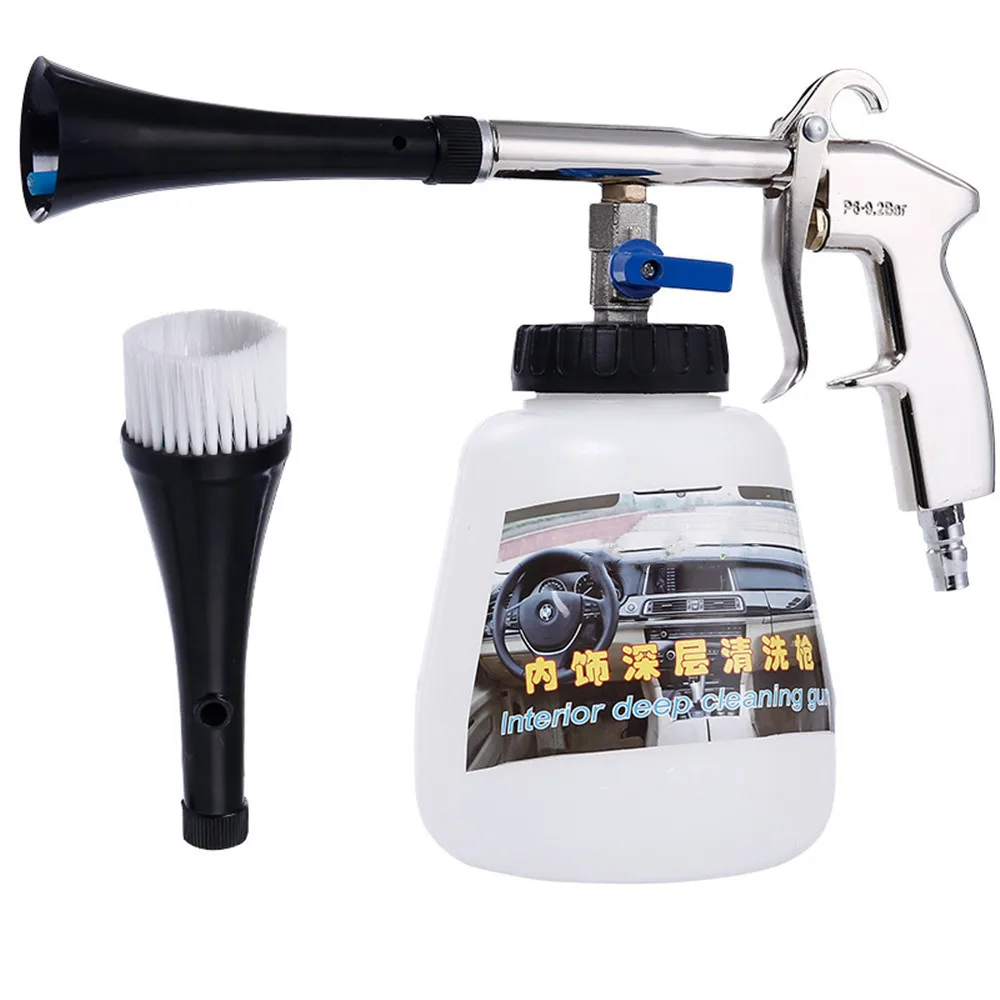

Car Dry Cleaning Gun with Brush High Pressure Washer Auto Water Guns Car Deep Cleaning Washing Accessories Vehicle Wash Supplies